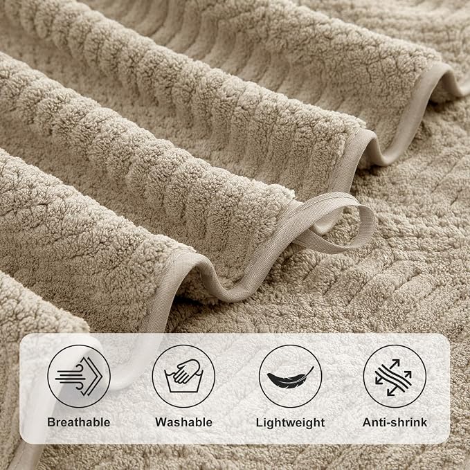 Ycosy 4 Pack Extra Large Microfiber Bath Towels Set, 35x70 inches, Less Lint - Image 9