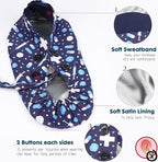 Satin Lined Scrub Caps with Buttons & Sweathand, Surgical Caps - Image 3