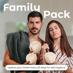 MainBasics Seaweed Infused Bath Shower Loofah Sponge Pouf Body Wash Scrubber - Image 7