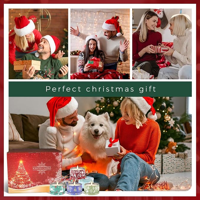 36 Packs Christmas Scented Candles Gift- Aromatherapy Candle-2.5oz Soy Wax-Long - Image 9