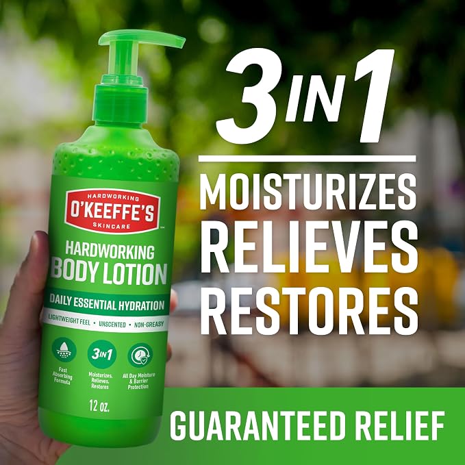 O'Keeffe's Hand and Body Lotion - 12 oz Pump - Daily Essential Hydration - Image 4