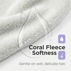 Microfiber Hair Drying Cap, Super Absorbent Hair Turban - Image 8