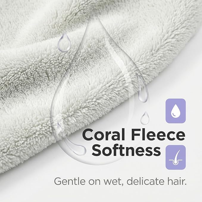 Microfiber Hair Drying Cap, Super Absorbent Hair Turban - Image 8