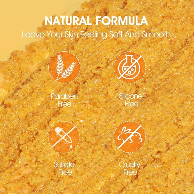 VOERUY Body Scrub, Turmeric Exfoliating Body Scrub, - Image 5