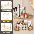 Asayuee 2-Tier Corner Bathroom Counter Organizer - Image 6