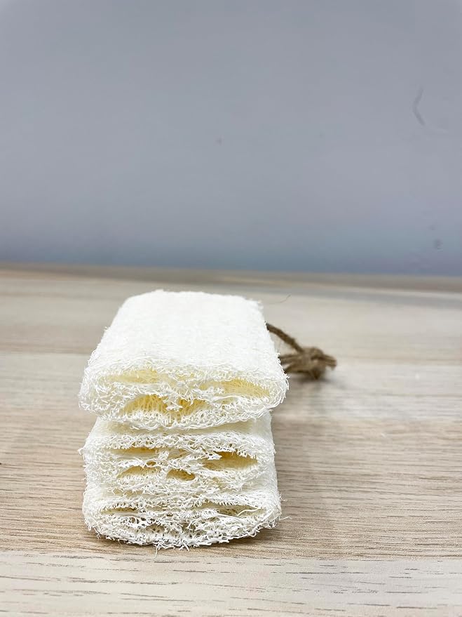 4" Natural Loofah Exfoliating Body and Face Sponge - Image 7