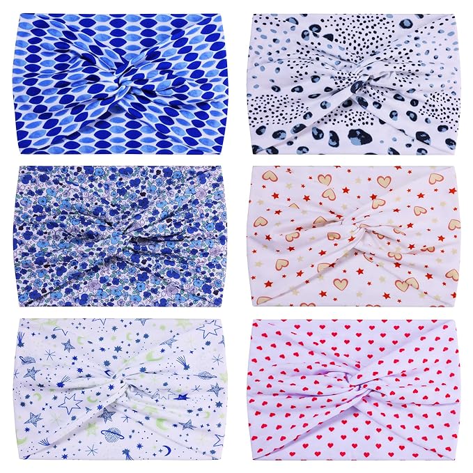 HAUHC Extra Wide Headbands for Women, Boho Headbands for Women's Hair by HAUHC