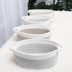 ABenkle Small Basket with Handles, Boho Decorative Rope Woven Dog Cat Toy - Image 4