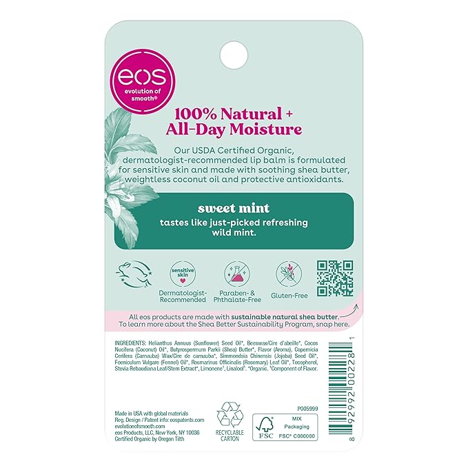 eos 100% Natural & Organic Lip Balm - Image 5