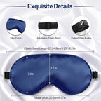 Silk Sleep Mask for Sleeping, Lightweight & Comfortable Blindfold for Women & - Image 3