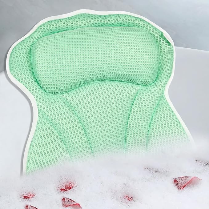 Bath Pillow, Bath Pillows for Tub Neck and Back Support, Bathtub Pillows for by CONBELLA