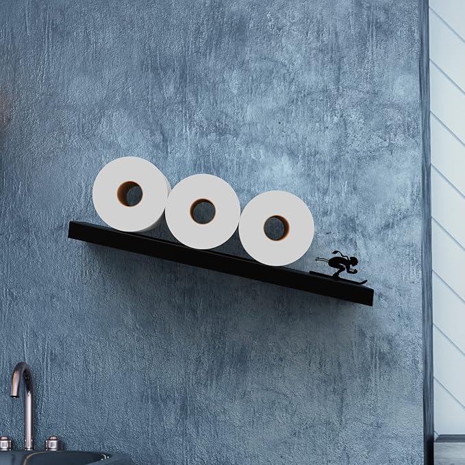 Artori Floating Toilet Paper Shelf Storage - Image 2