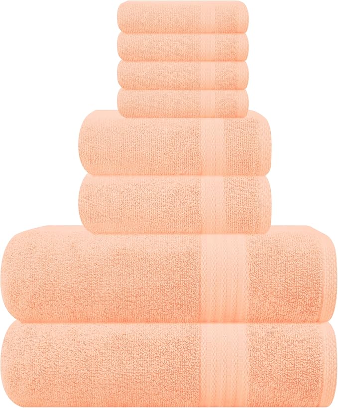 GLAMBURG Ultra Soft 8-Piece Towel Set by GLAMBURG