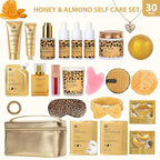 33 Pcs Mother's Day Gift, Honey & Almond Skin Care Gift Set, Spa Bath & Body - Image 2