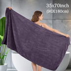 Ycosy 4 Pack Extra Large Microfiber Bath Towels Set, 35x70 inches, Less Lint - Image 2