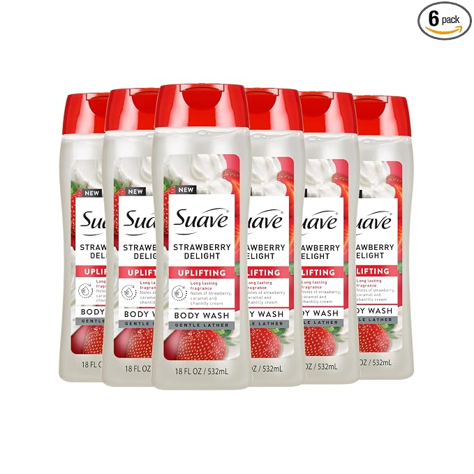 Suave Strawberry Delight Uplifting Body Wash, Formulated by Suave