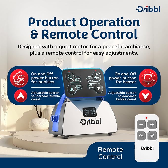 Dribbl Electric Bubble Massage Bathtub Mat – Non-Slip Full-Body Waterproof Hot - Image 3