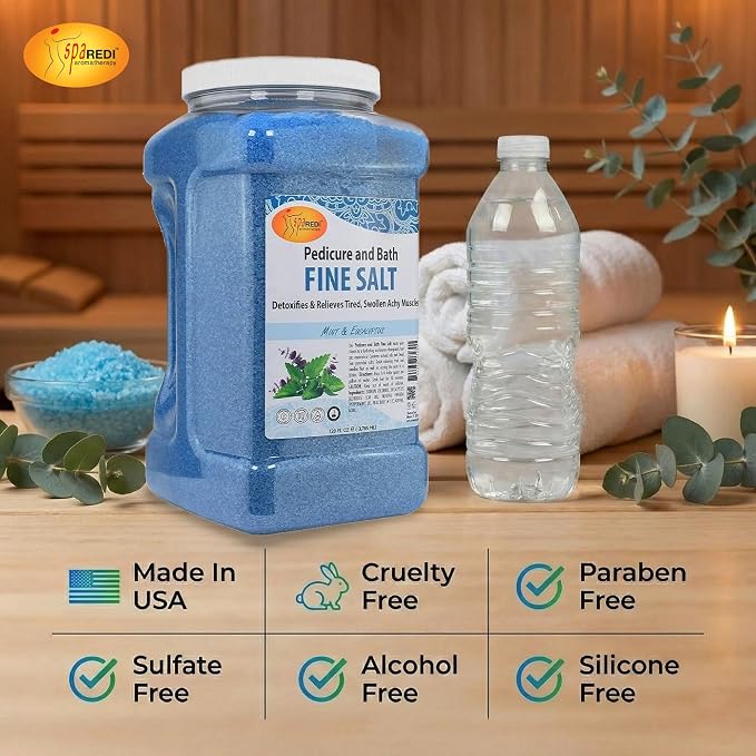 SPA REDI - Detox Foot Soak Pedicure and Bath Fine Salt, Mint and Eucalyptus - Image 7
