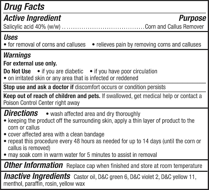 CornStick Maximum Strength Salicylic Acid Solid-Stick Corn and Callus Remover - Image 2