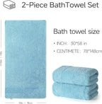 REDKISS Towels 2 Pack Luxury Extra Large Bath Towels Set 30 x 58 Inches – 100% - Image 2