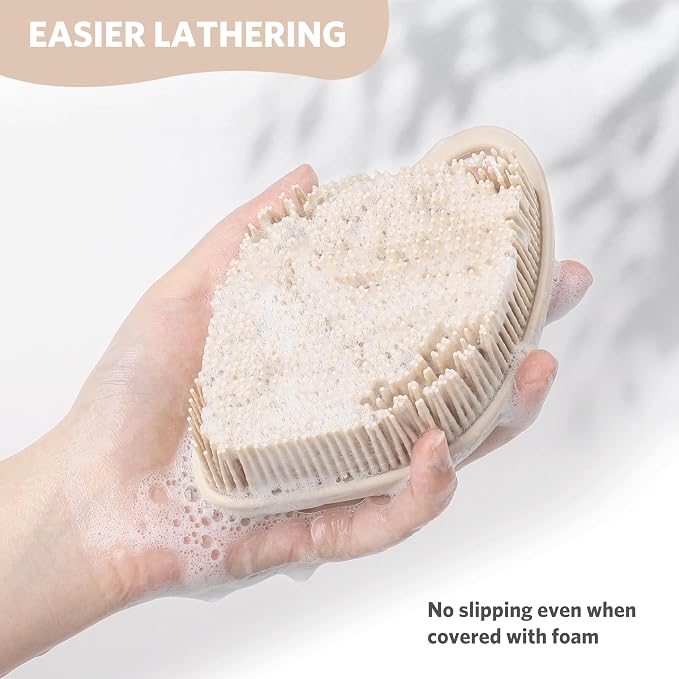 Sndyi Silicone Body Scrubber, Gentle Exfoliating Body Scrubber - Image 4