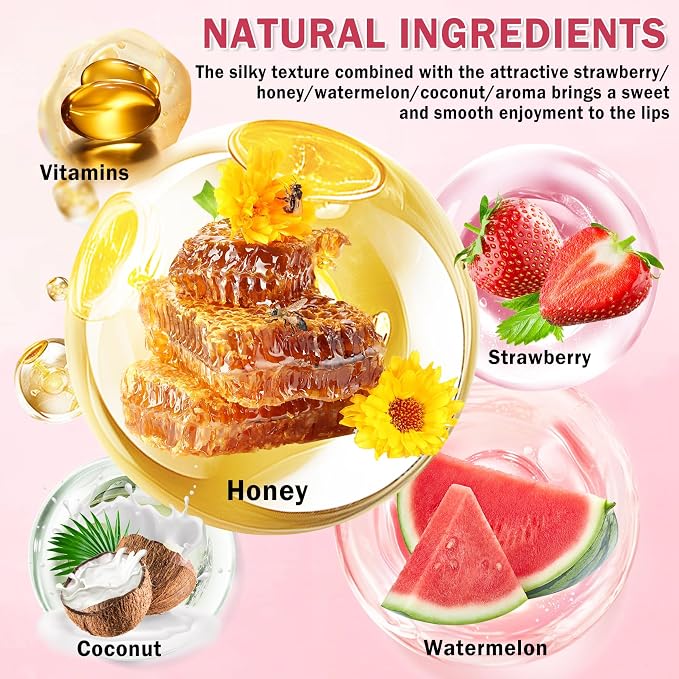 4PCS Honey Lip Balm Hydrating Honey Lip Mask Overnight Propolis Bee Lip Balm - Image 3
