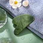 rosenice Gua Sha Scraping Massage Tool Natural Jade Guasha Board - Image 8