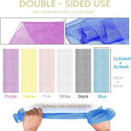 UJFQBH 6 Pieces African Bath Sponge African Net Long Net Bath Sponge - Image 3