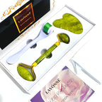100% Authentic Jade Roller and Gua Sha Set - Image 2