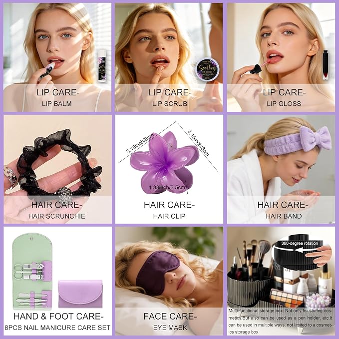 Mothers Day Gifts for Women, Spa Gift Set, CHARCOAL & SHEA BUTTER Bath & Body - Image 6