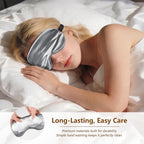 Sleep Mask Silk Eye Mask for Men Sleeping Mask, Adjustable Elastic Strap for - Image 5