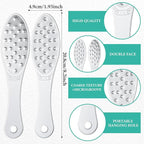 4 Pcs Stainless Steel Foot File Callus Remover Double Sided Metal Foot Rasp - Image 2