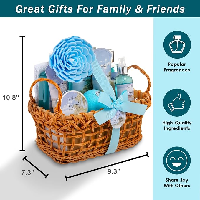 Aqua Elegante Spa Basket For Women - Image 8