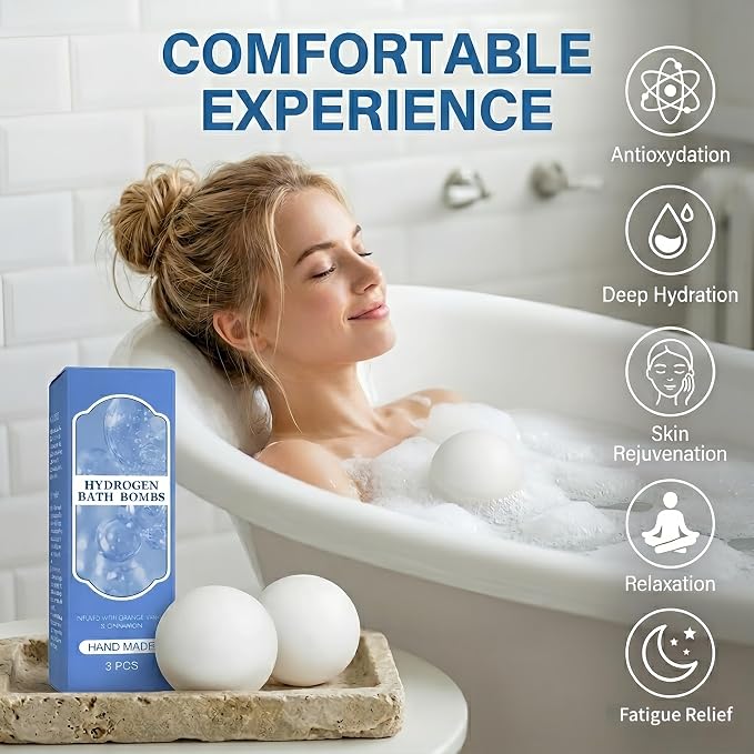 Magnesium Bath Bombs – Epsom Salt & Hydrogen Water Soak - Image 2