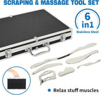 6-Piece Gua Sha Muscle Stainless Steel Scraper Massage Tool Set - Image 2