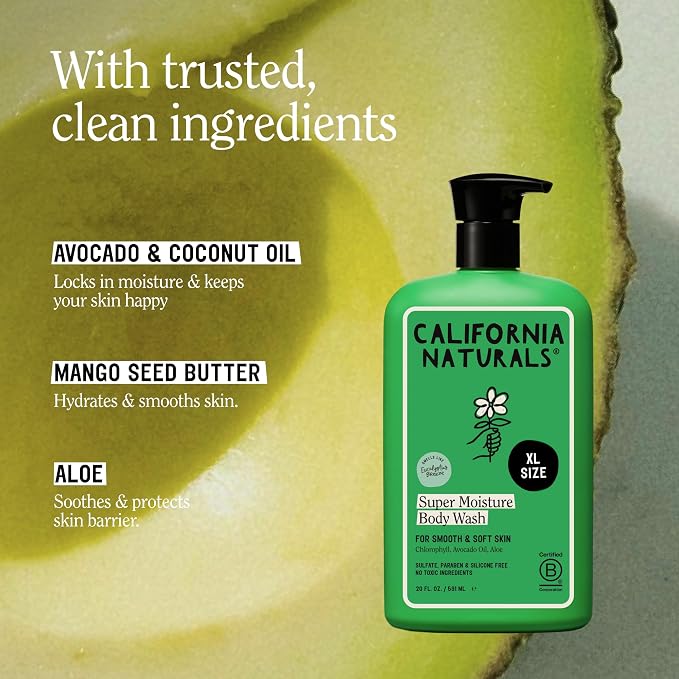 California Naturals Super Moisture Eucalyptus Breeze Body Wash 20oz - Image 4