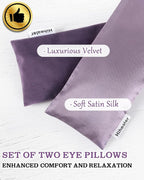 Weighted Eye Mask for Sleep, Meditation, Lavender Eye Pillow Heated for Headache - Image 2