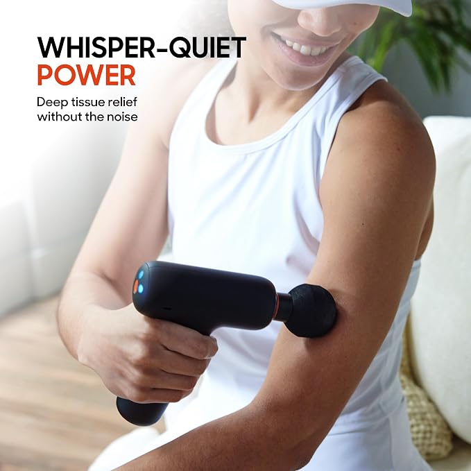 Sharper Image PowerBoost Core Mini Massage Gun Deep Tissue Percussion Massager - Image 2