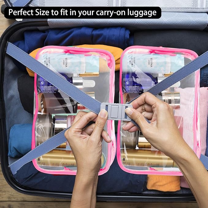 Tbestmax 10 Pcs Clear Cosmetic Bags Small Makeup Bags Portable Waterproof - Image 4