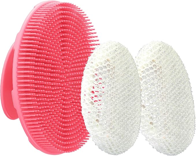 INNERNEED Food-Grade Soft Silicone Body Scrubber Shower Brush Handheld by INNERNEED