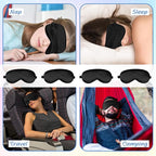 BBTO 4 Pcs Silk Sleep Eye Masks Smooth Soft Satin Eye Covers - Image 7