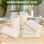 7 Pack Natural Loofah Body Scrubber Sponge, 5 Inches Organic Luffa - Image 4