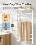 Foldable Heated Towel Rack, Dual-Zone Electric Towel Warmer Rack - Image 2