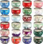 WPONSZU 24 Pack Christmas Scented Candles Gift Set - Image 8