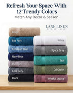 LANE LINEN 24 PCs Bath Towel Set - Image 9