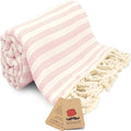 Bazaar Anatolia Turkish Beach Towel – 100% Cotton, Quick Dry, Sand Free Pink by BazaarAnatolia