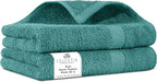 100% Cotton Hand Towel Set of 2, Sustainable, Highly Absorbent, Quick Drying by VillaCelestia