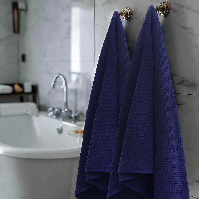 COTTON CRAFT Waffle Bath Towel - Image 5