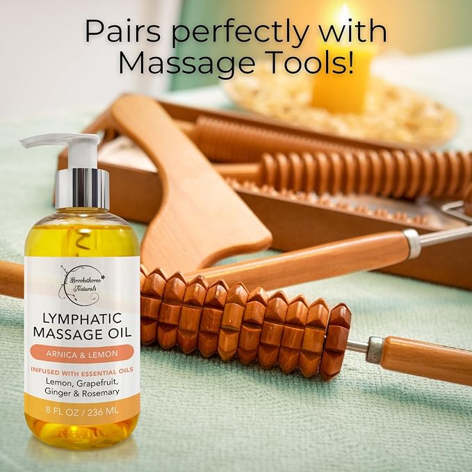 Lymphatic Massage Oil for Massage Therapy | 100% Natural Lymphatic Drainage Oil - Image 7