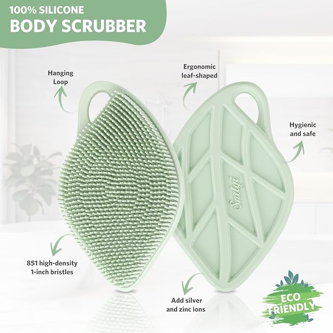Sndyi Silicone Body Scrubber, Gentle Exfoliating Body Scrubber - Image 2